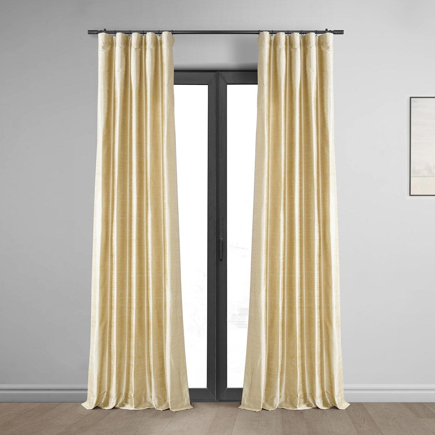 Biscotti Textured Dupioni Silk Curtain