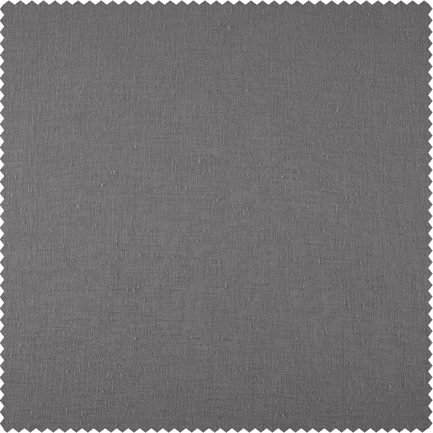 Gravel Grey Textured Faux Linen Swatch