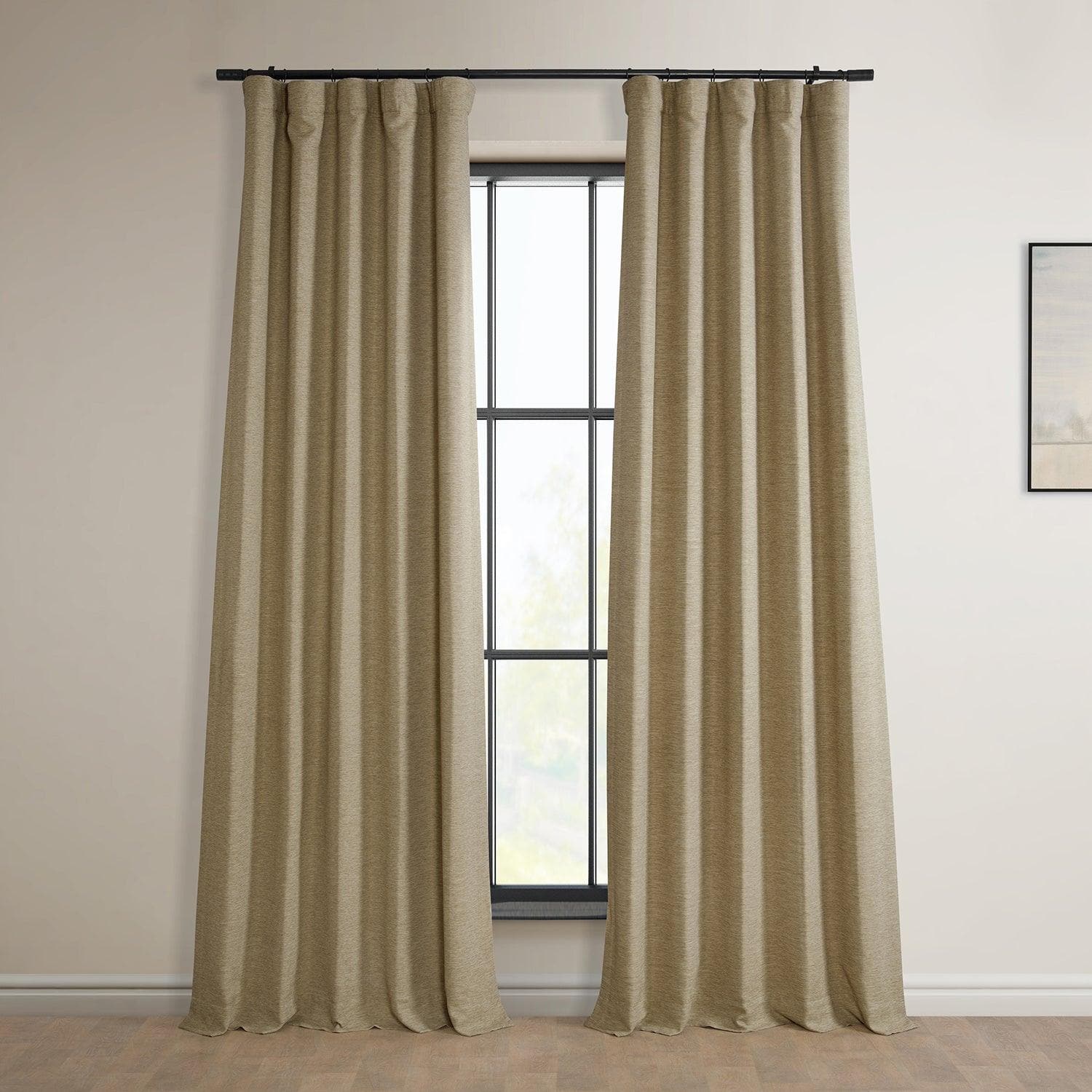 Ginger Textured Bellino Room Darkening Curtain
