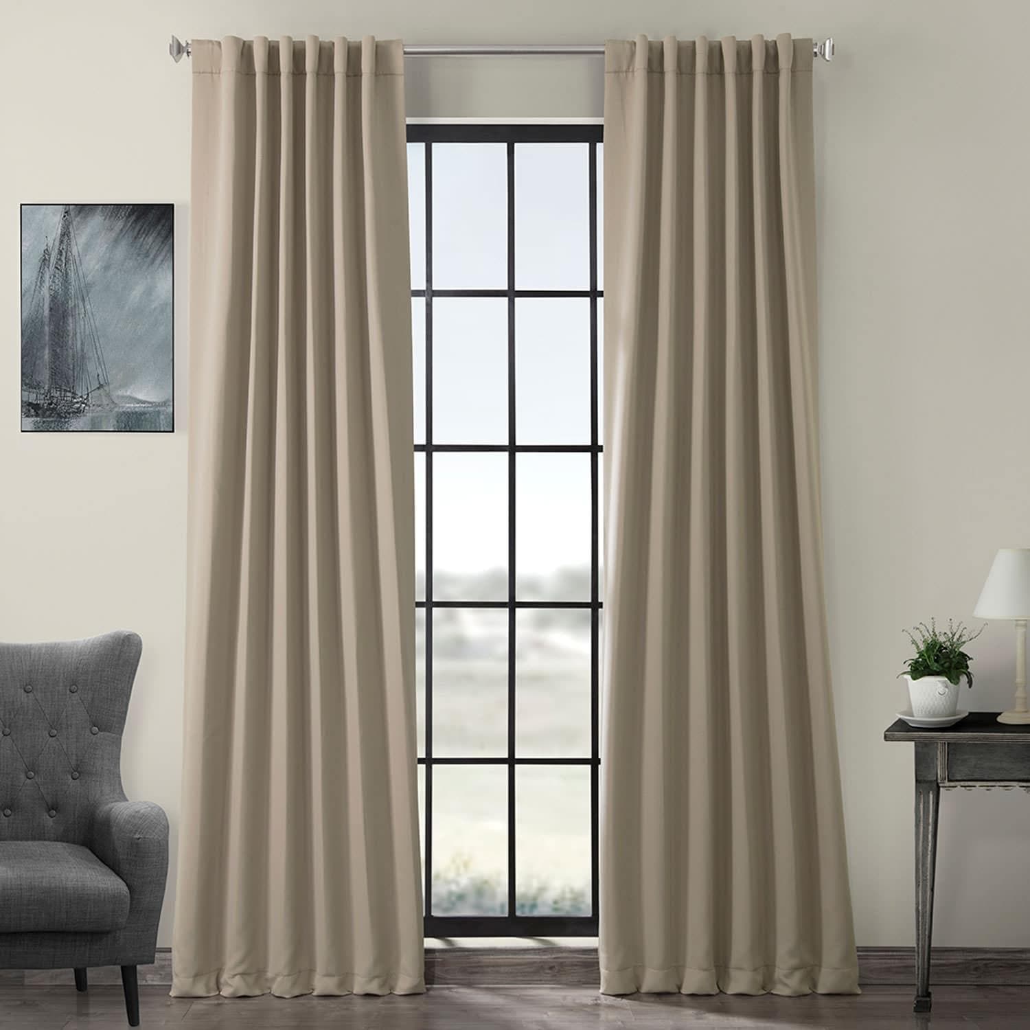 Classic Taupe Room Darkening Curtain