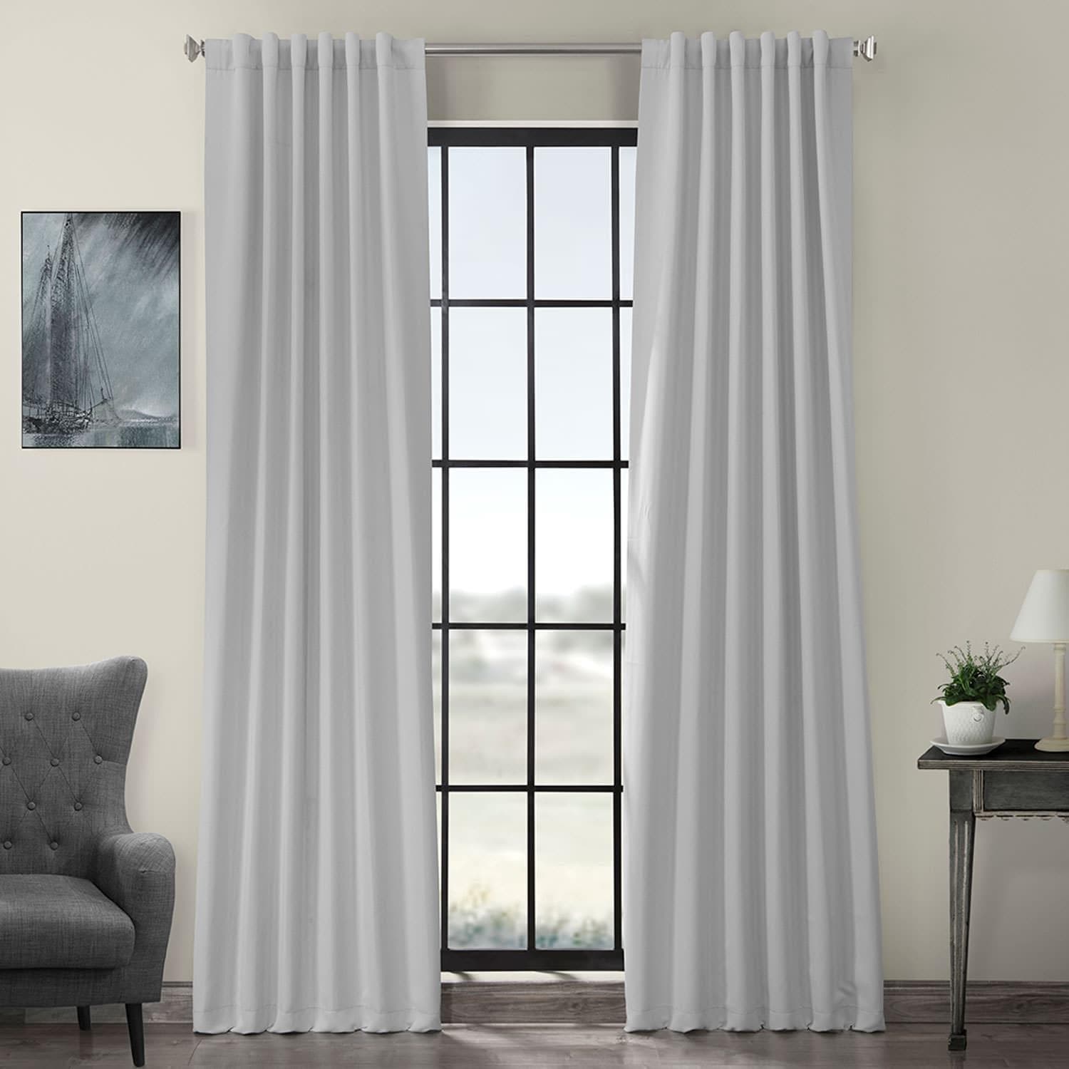 Arctic Grey Room Darkening Curtain