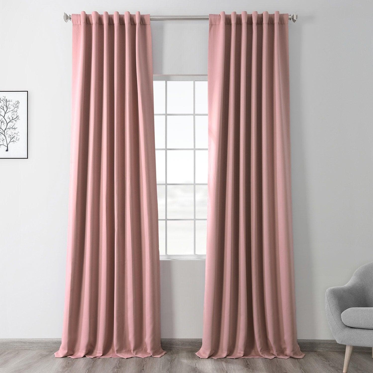 Fresco Blush Room Darkening Curtain