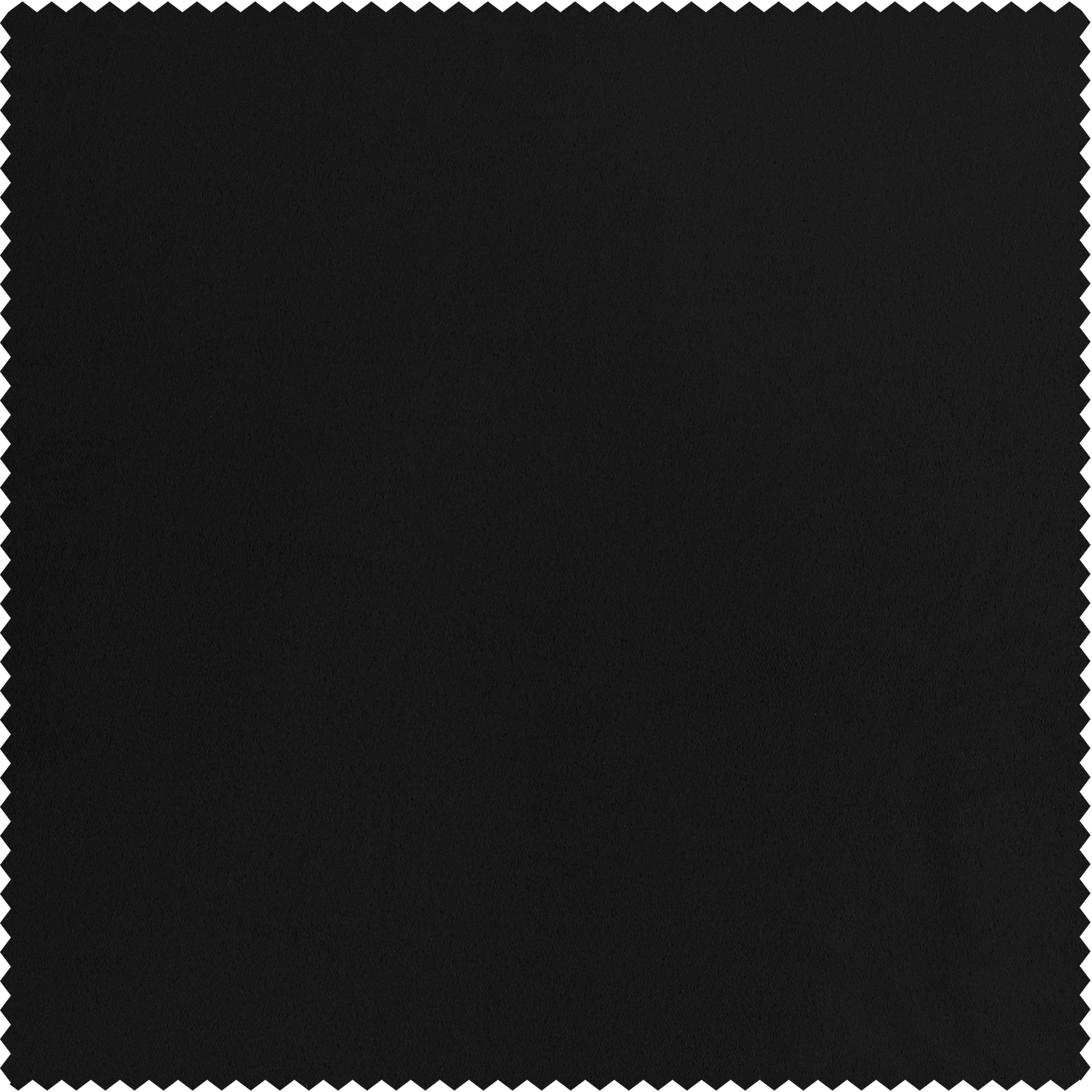 Jet Black Solid Polyester Swatch