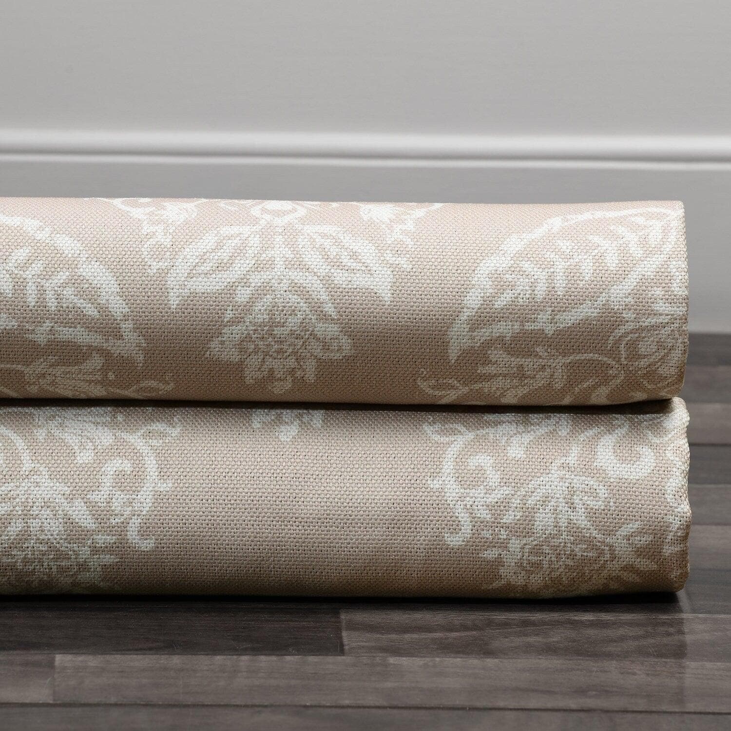 Istanbul Tan Printed Faux Linen Swatch