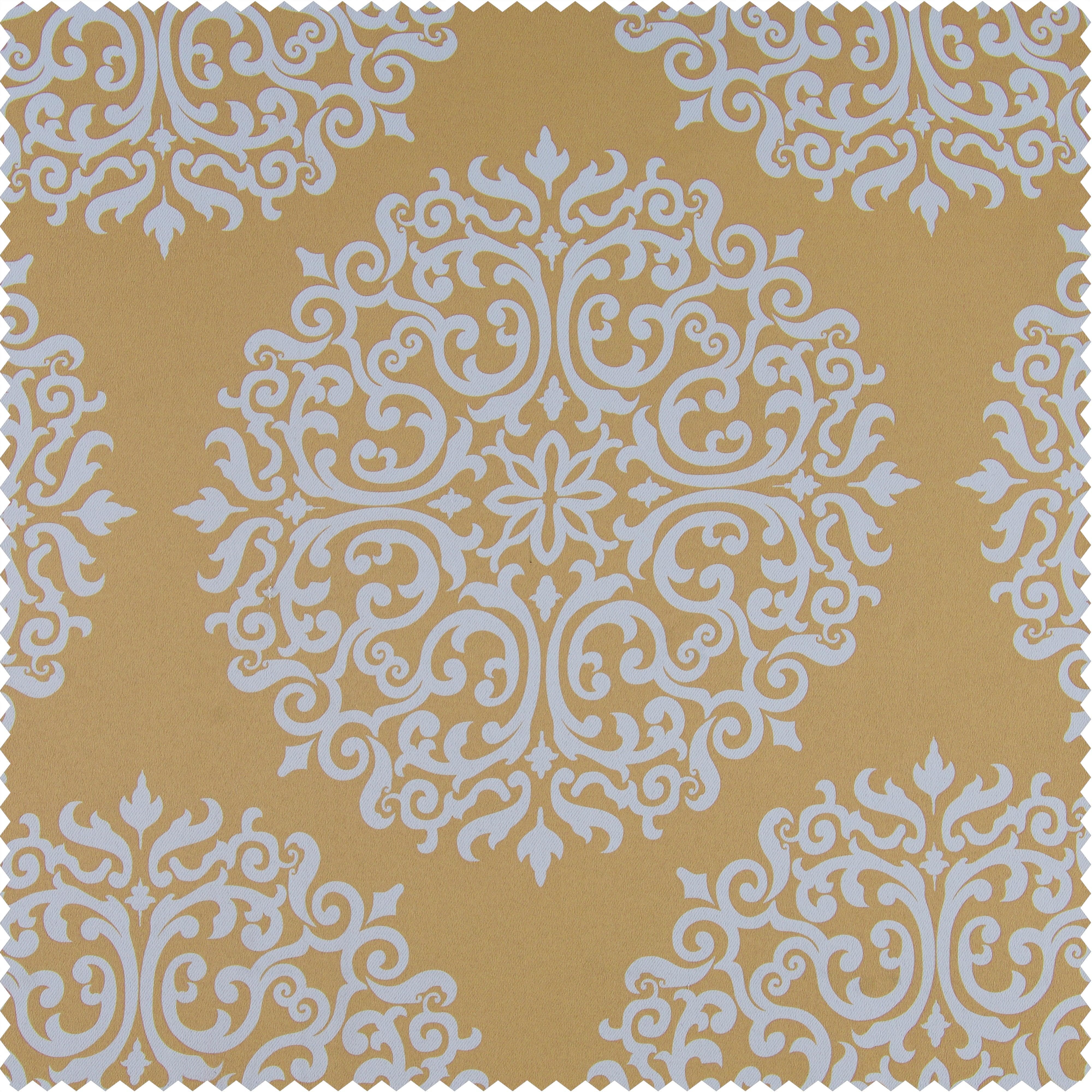 Meridian Gold Printed Polyester Swatch