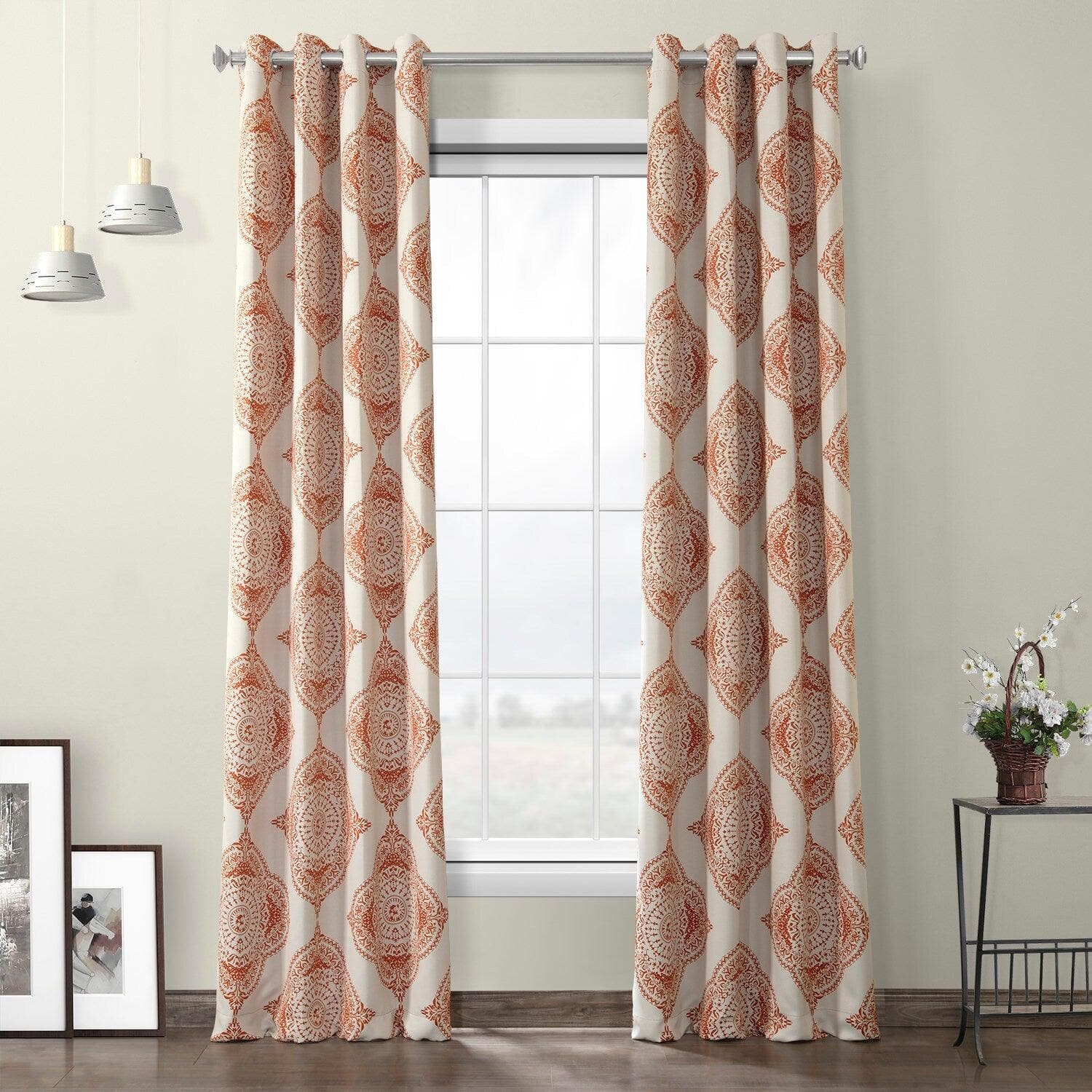 Henna Grommet Room Darkening Curtain