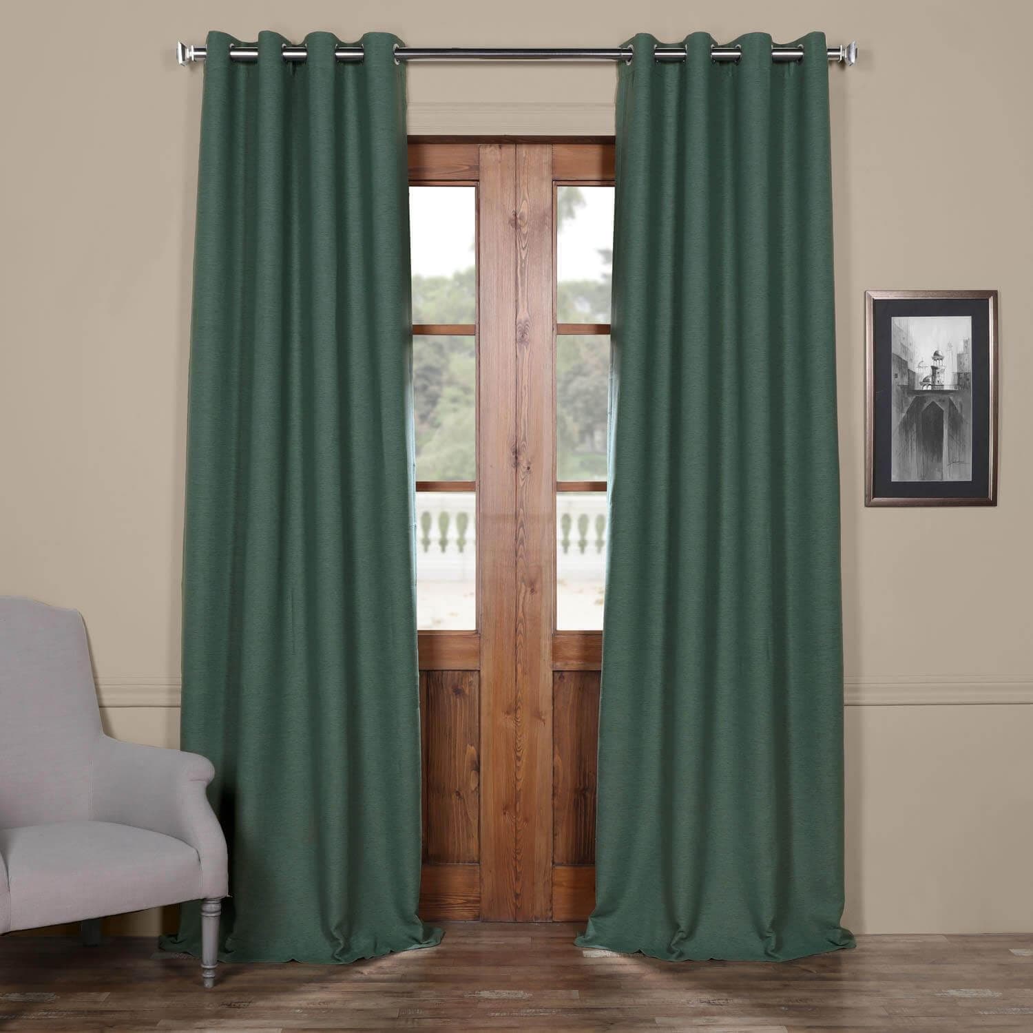 Jadite Grommet Textured Bellino Room Darkening Curtain