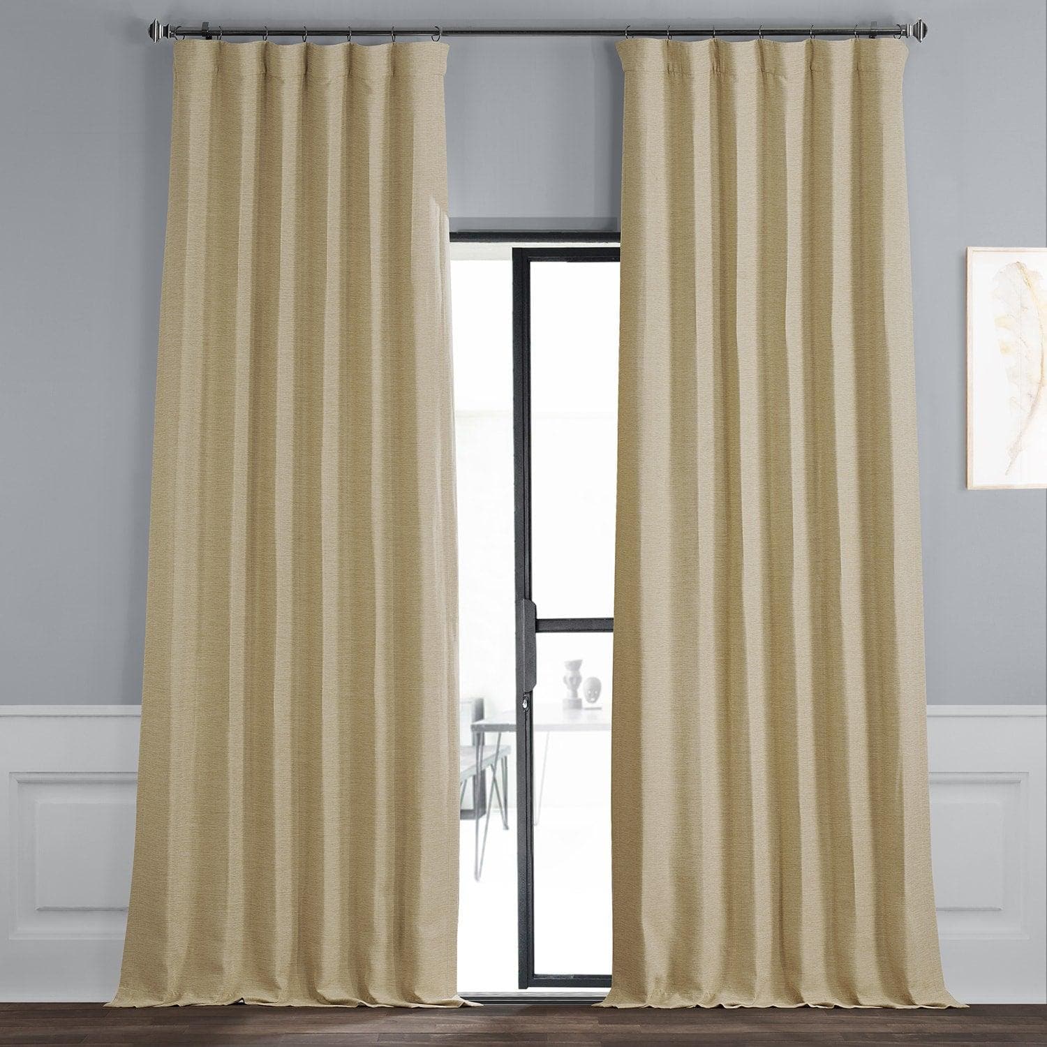 Autumn Glow Textured Bellino Room Darkening Curtain