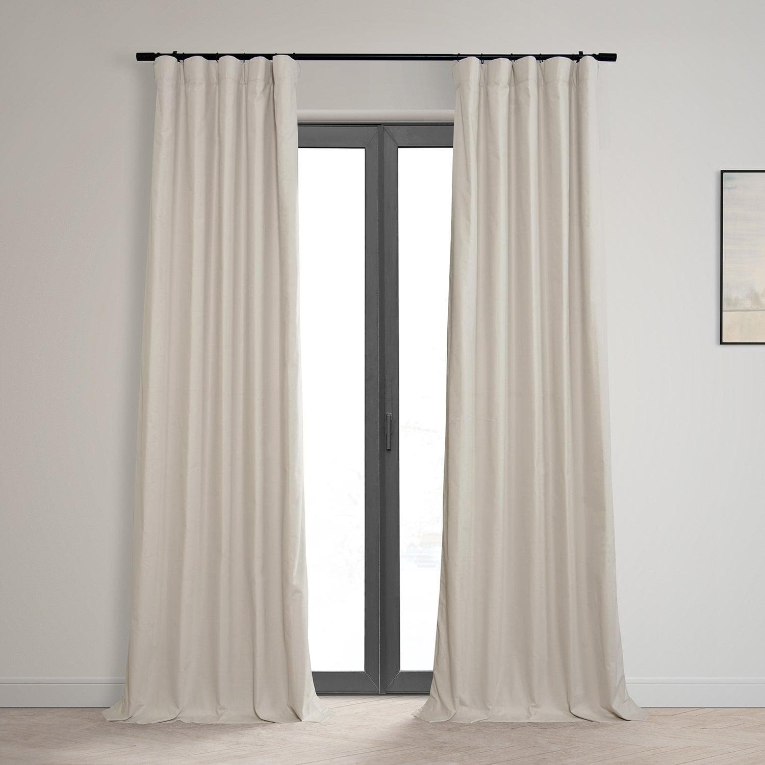 Fable Beige Dune Textured Cotton Hotel Blackout Curtain