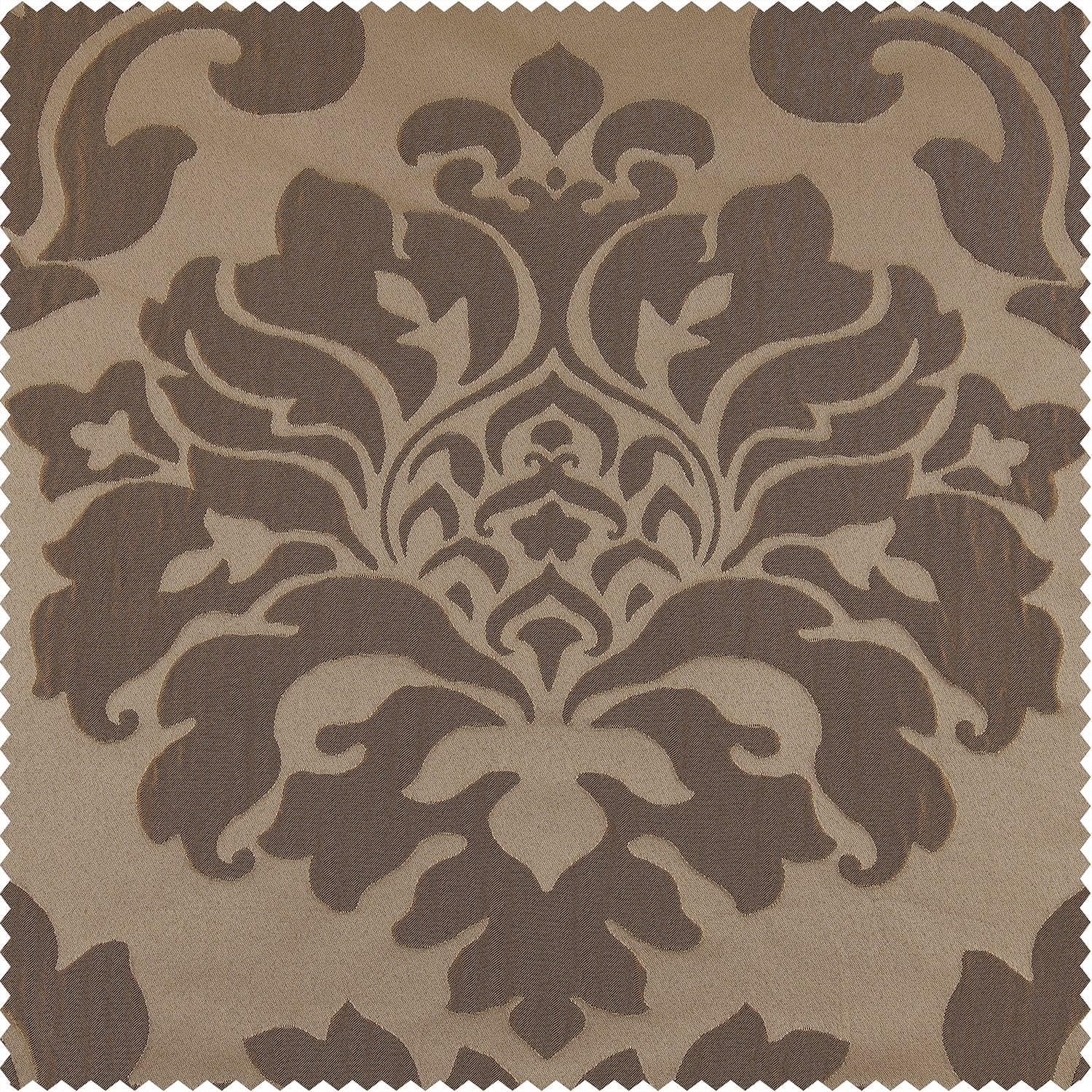 Astoria Taupe & Bronze Faux Silk Jacquard Swatch