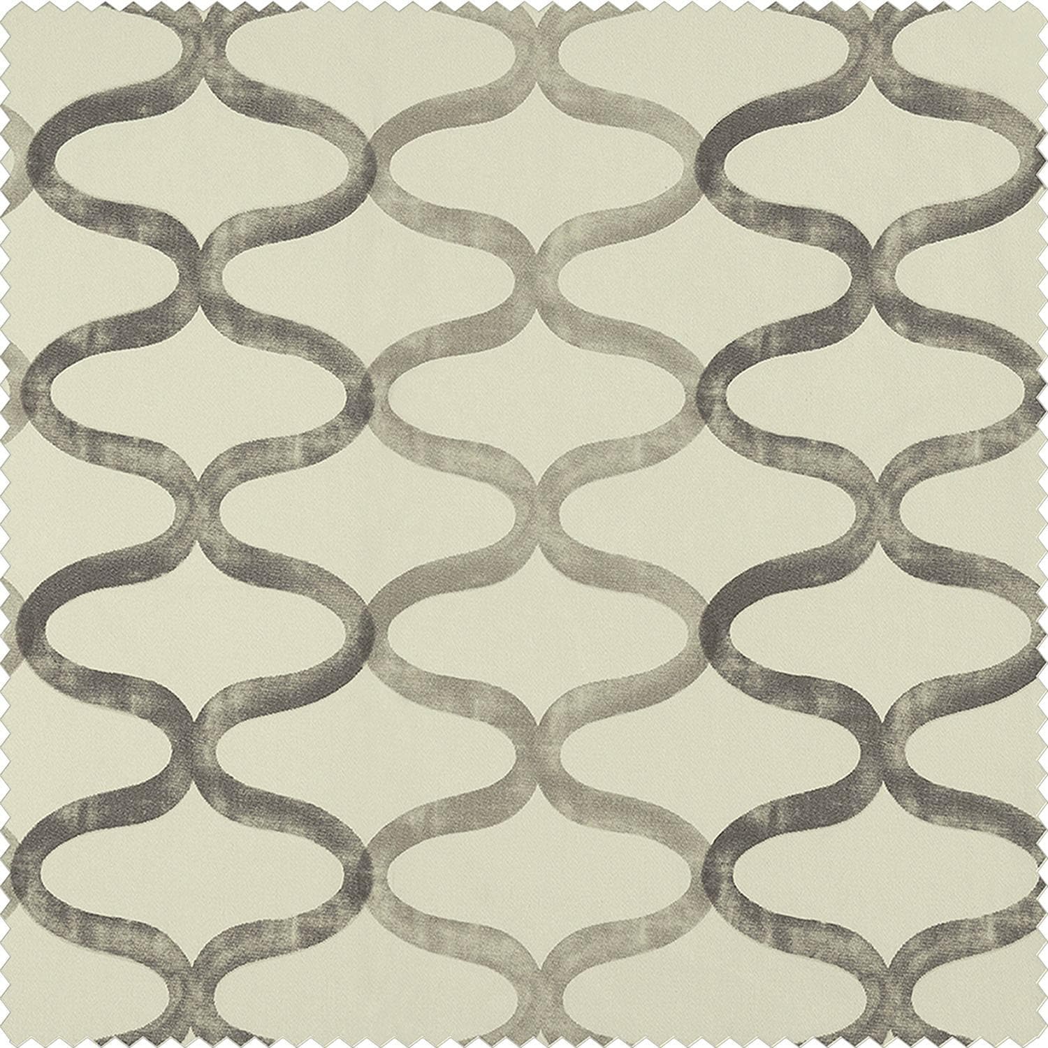 Illusions Silver Grey Printed Cotton Swatch