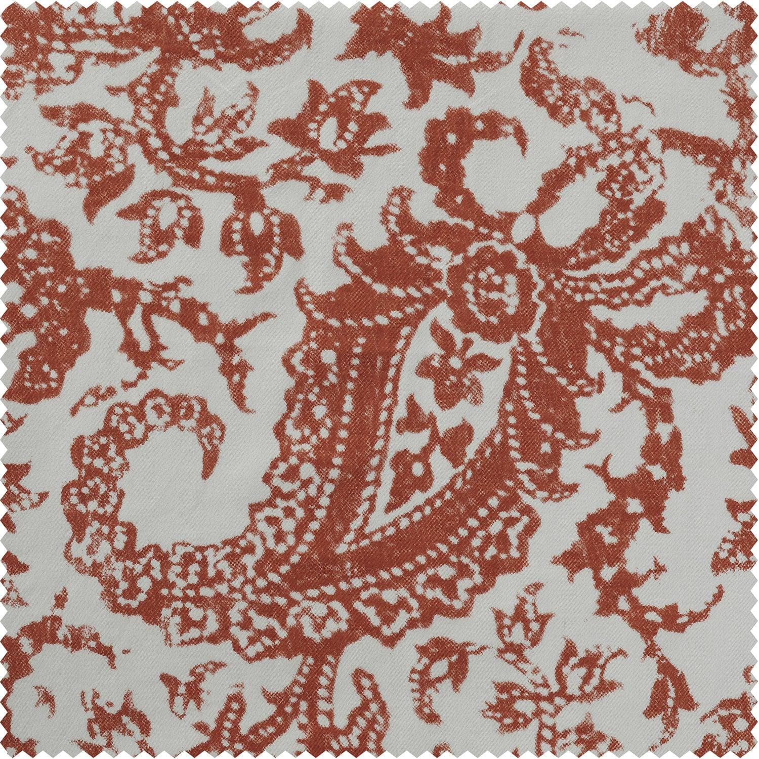 Edina Washed Rust Printed Cotton Swatch