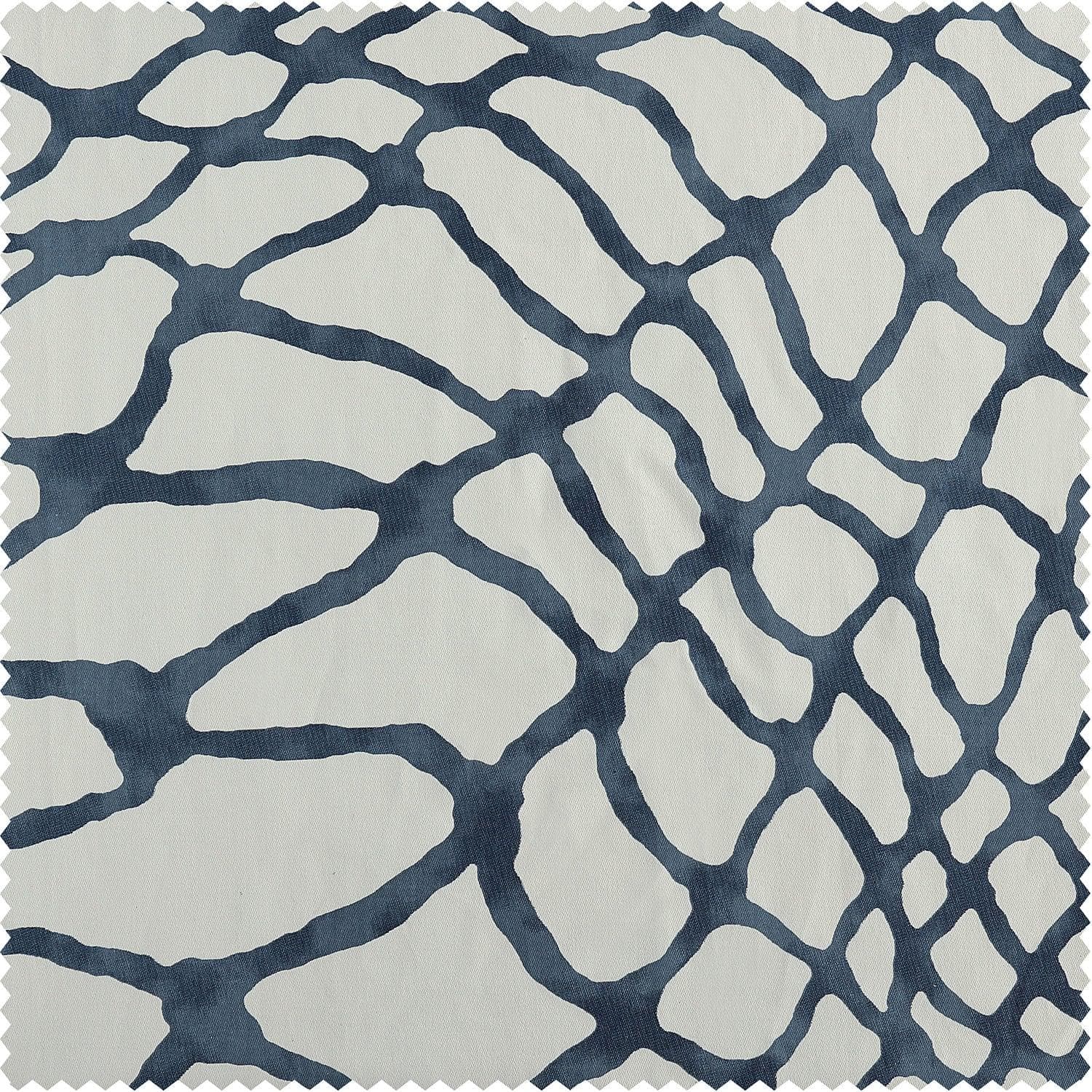 Ellis Blue Printed Cotton Swatch