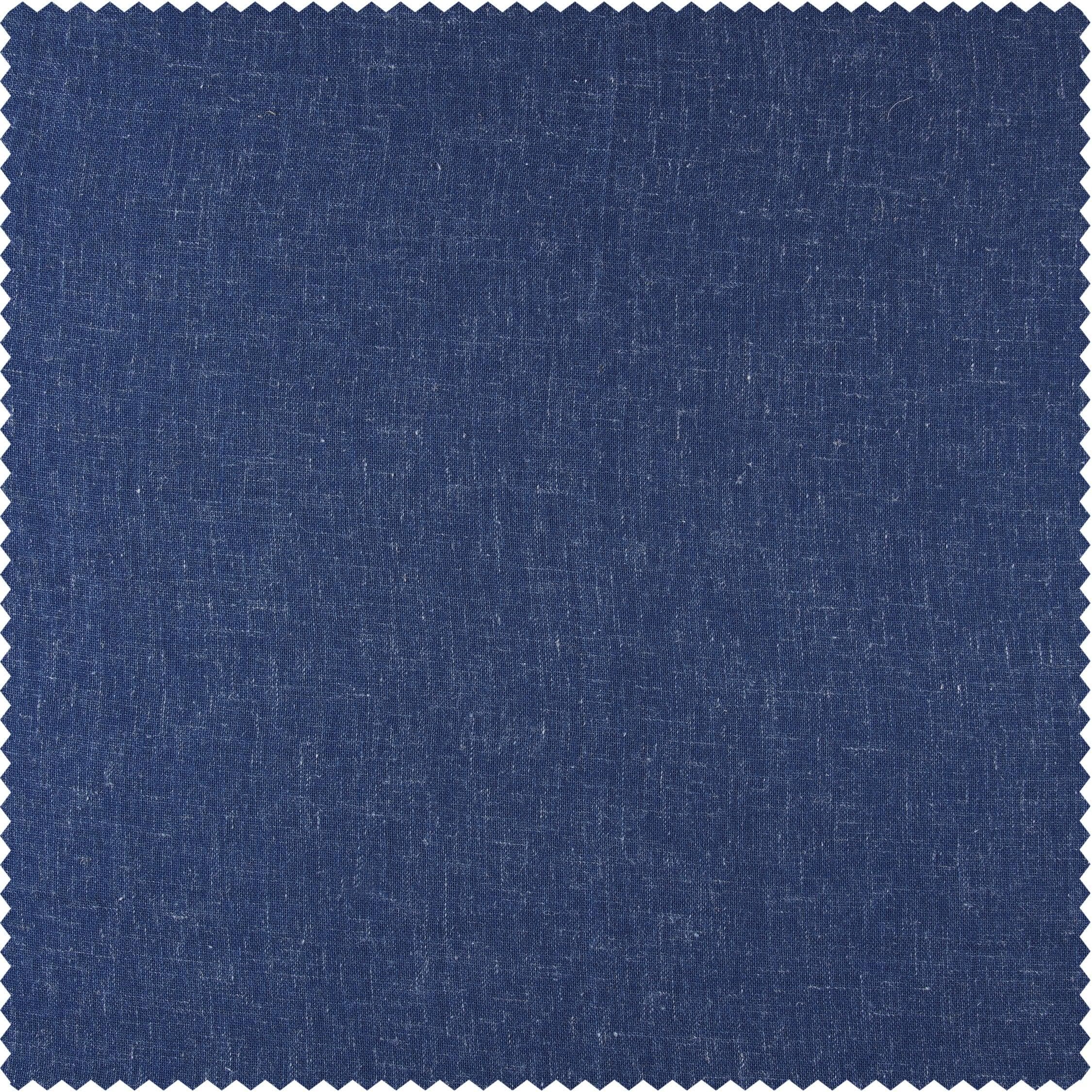 Blue Lapis Textured Faux Linen Swatch