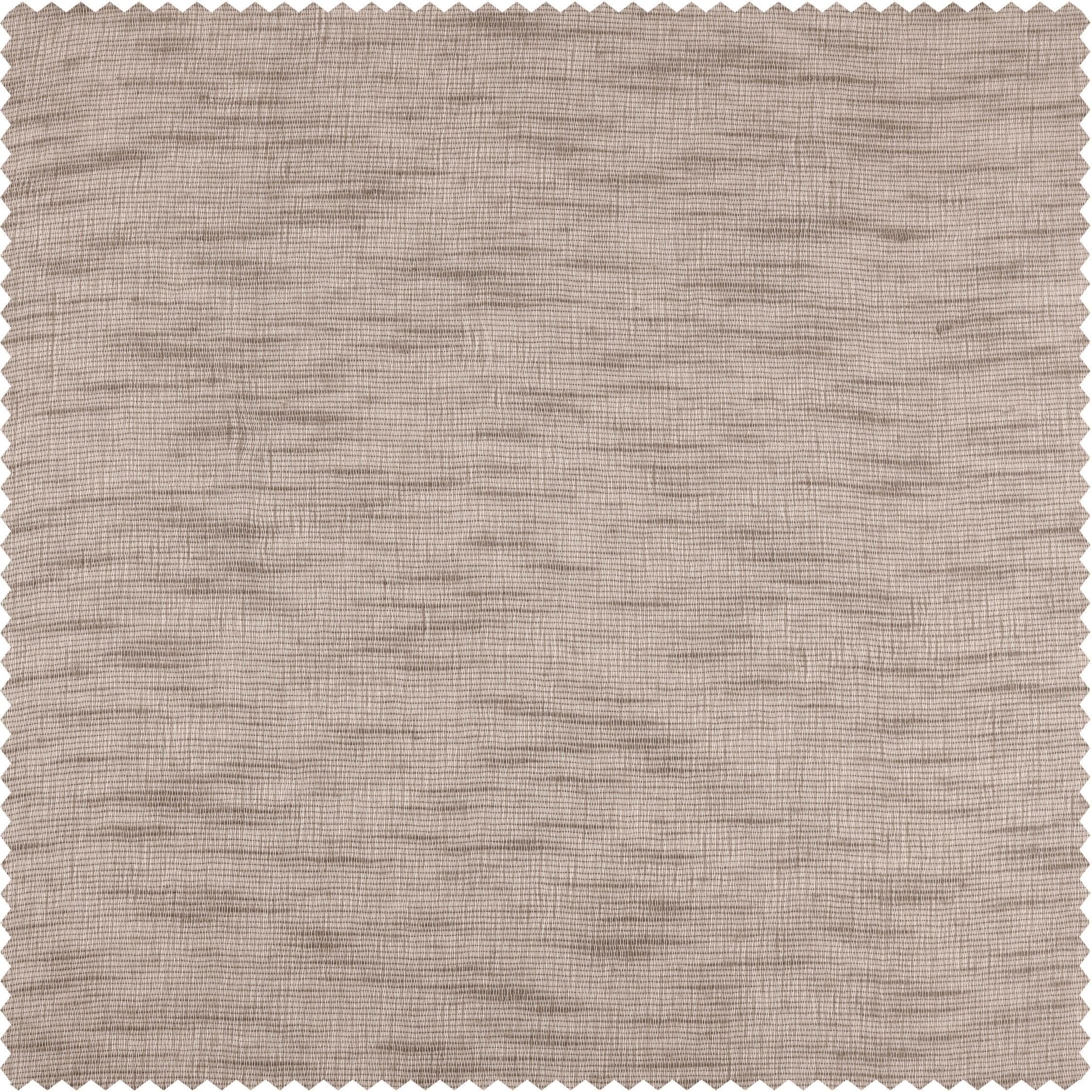 Light Grey Open Weave Linen Blend Sheer Swatch
