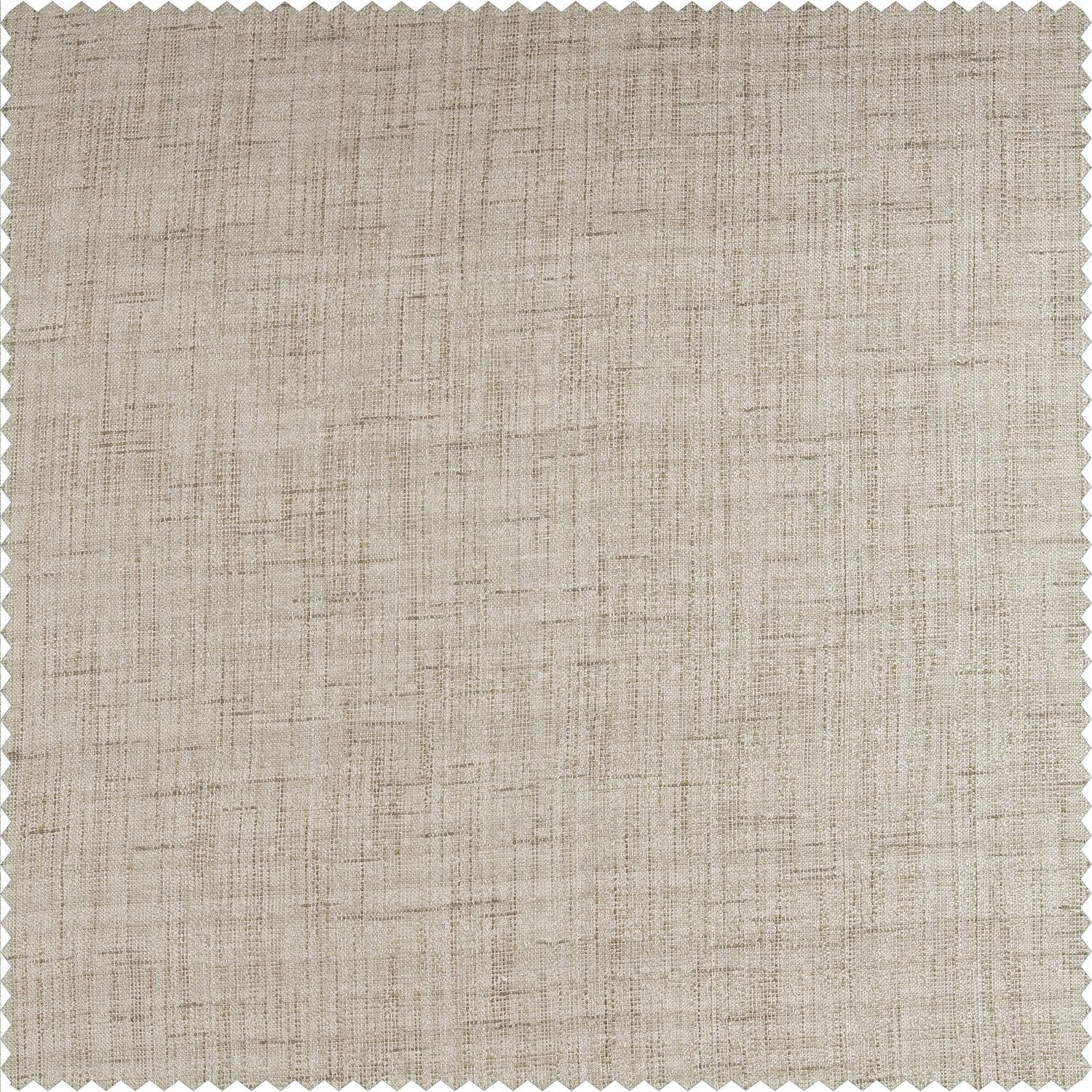 Linen Tan Textured Faux Raw Silk Swatch