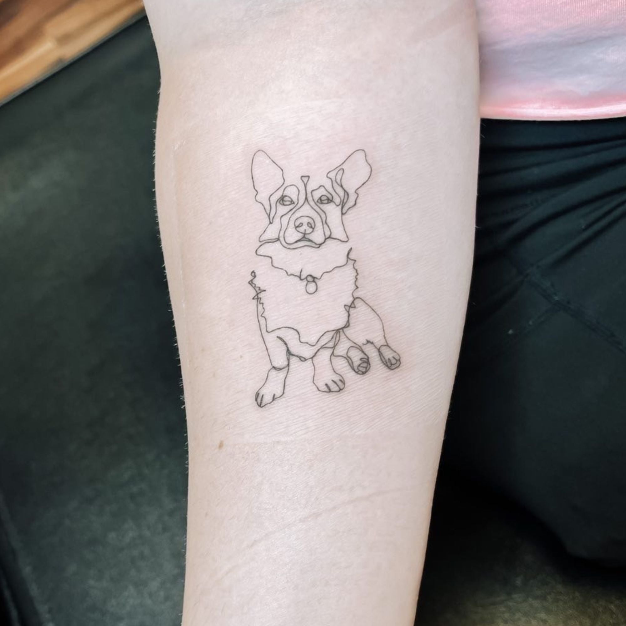 Inspirational Dog Tattoo Ideas  Single Line Drawing  Line drawing tattoos  Line art tattoos Dog line art