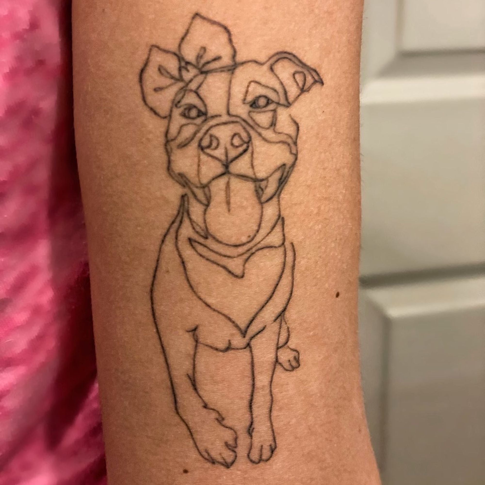 One line dog breeds drawing in set by addillum  Dog tattoos One line  tattoo Dog line art