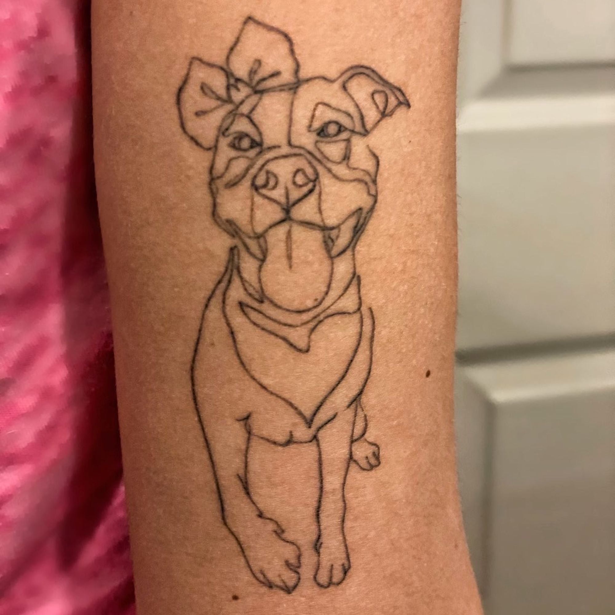 The Best Minimalist Dog Tattoo Ideas  Designs To Try