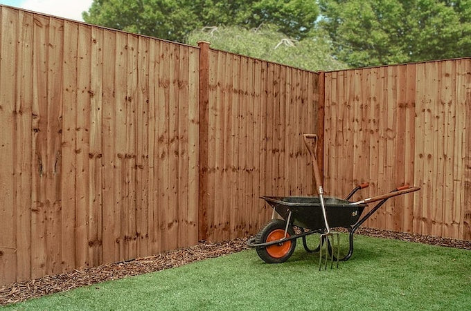 6 x 6 Pressure Treated Feather Edge Flat Top Fence Panel