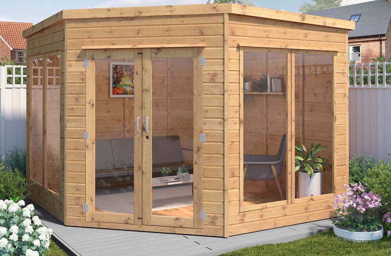 9 x 9 Premier Corner Summer House from Waltons