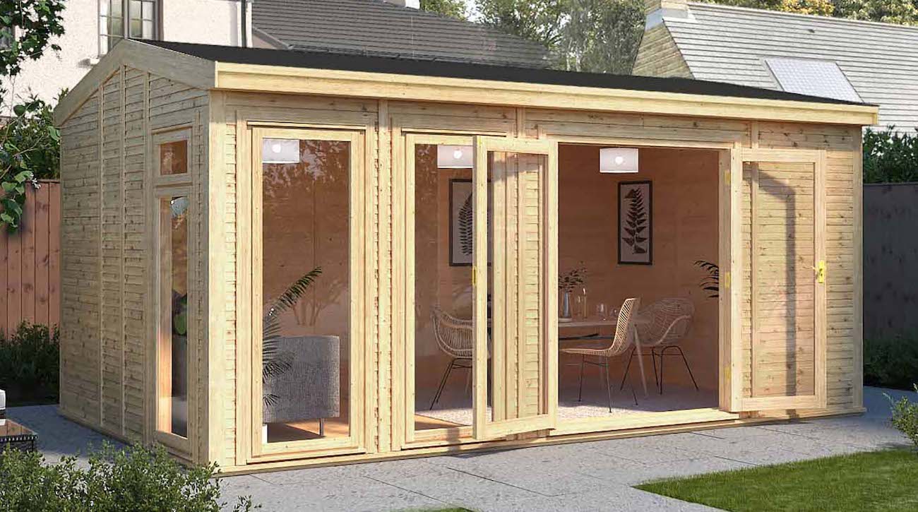 The Rufford 5m x 3m Insulated Garden Room from Waltons