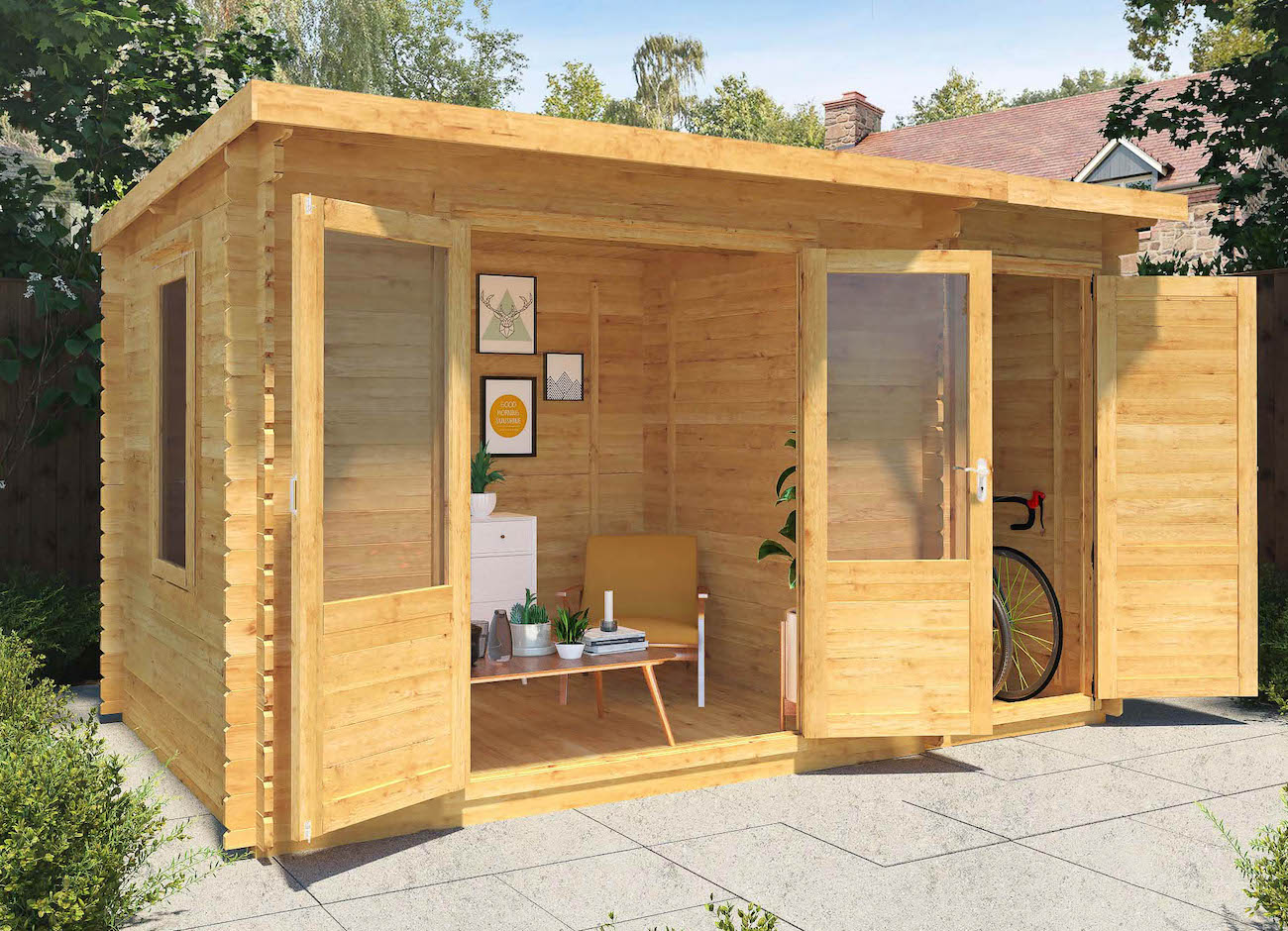 The Cypress 4m x 2.5m Log Cabin from Waltons