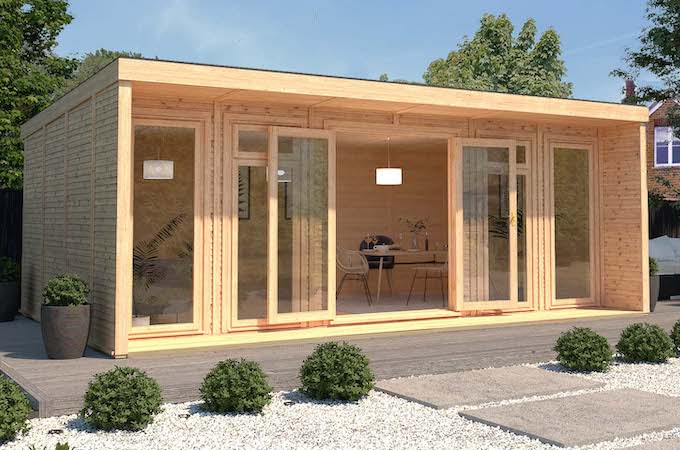 The Cresswell 6m x 3m Insulated Garden Room with Veranda