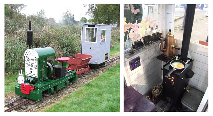 Tiny shed on railway line