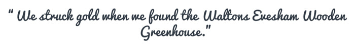 Pull quote from Wooden greenhouse blog
