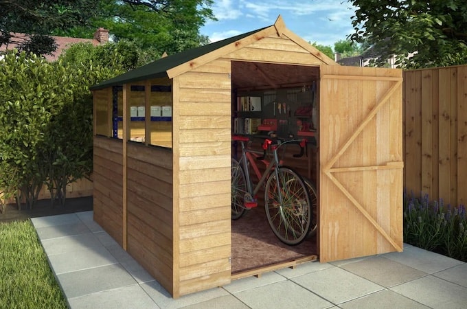 Waltons 8x6 Shed on paving slab base