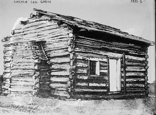 Abraham Lincoln childhood log cabin