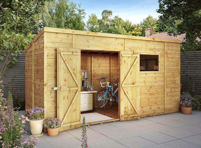 14 x 8 ft shiplap pent shed from Waltons