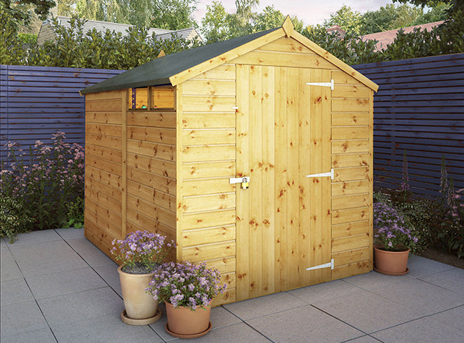 Waltons 8 x 6 Security Shiplap Apex Wooden Shed