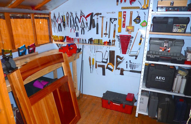 Alan Reyner's man cave shed