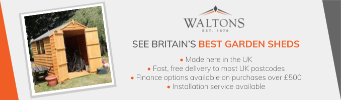 buy garden sheds from Waltons