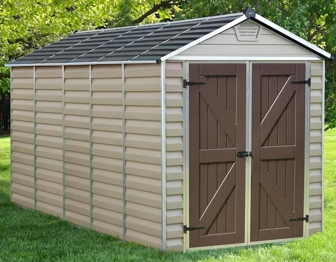 Oversized 6 x 12 cream and brown shed