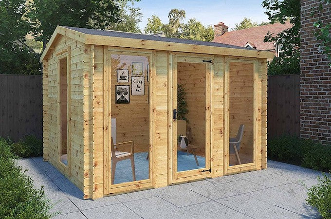 3.5m x 3m Log Cabin from Waltons. 3.5m x 3m Log Cabin from Waltons.