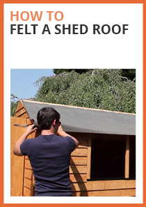 how to felt a shed roof 