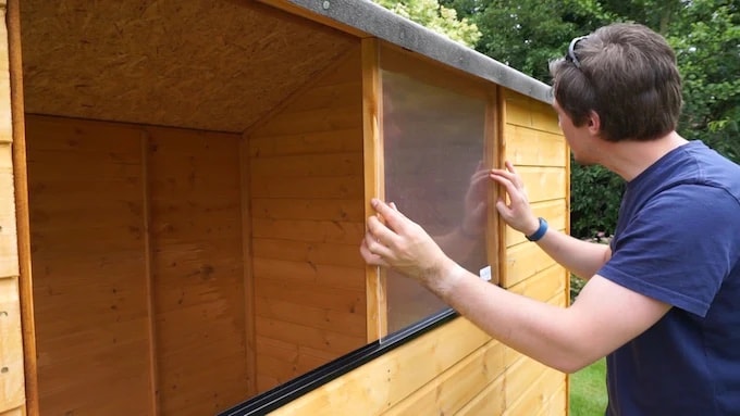 Installing shed windows