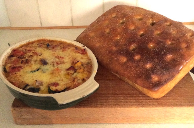 gypsy cheese with home made focaccia