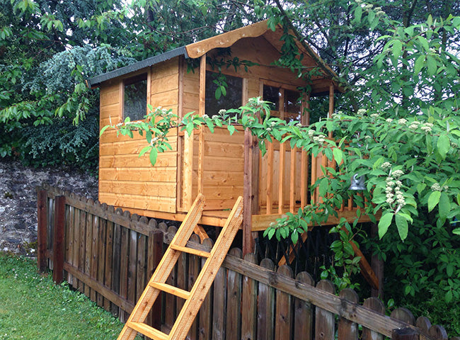 Hidden tree house playhouse