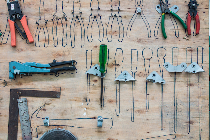 A classic tool wall