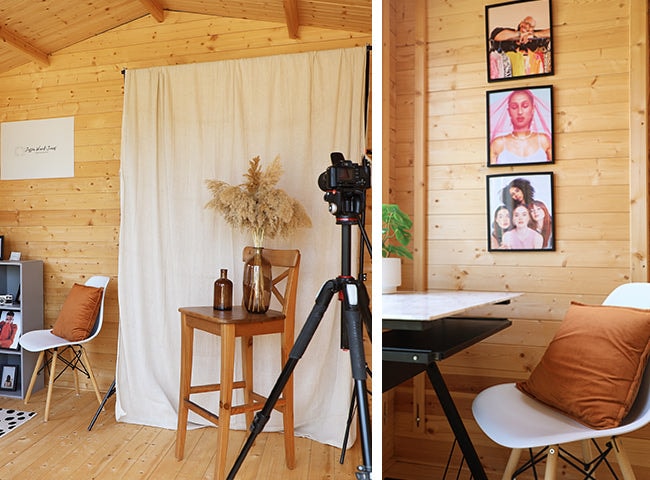 Waltons log cabin photography studio