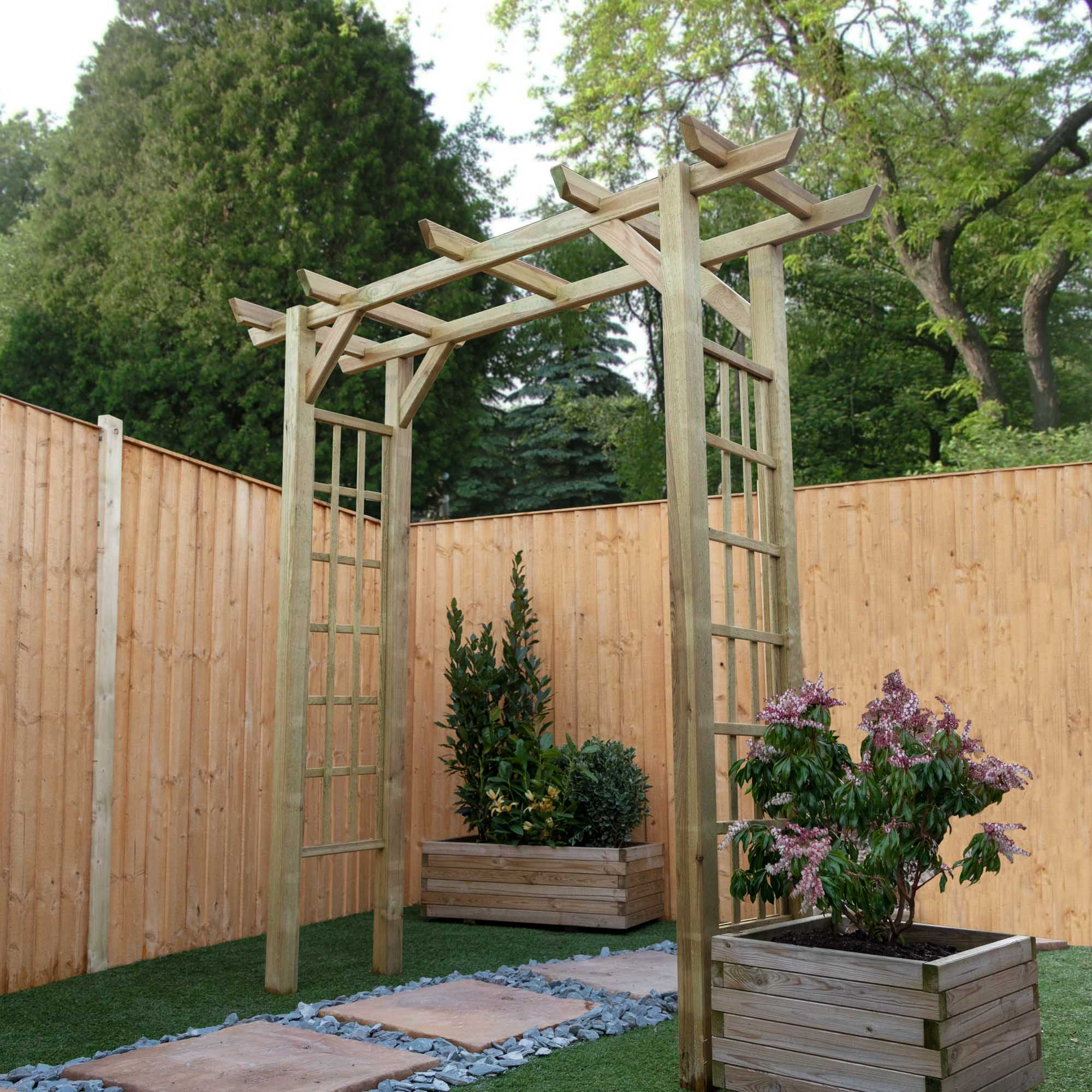 Flat Top Garden Arch - Waltons product image