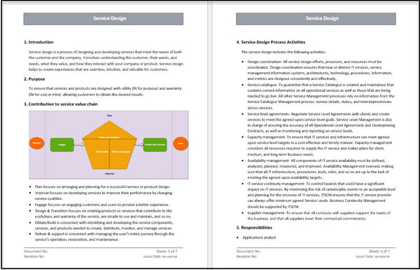 Service Design process template