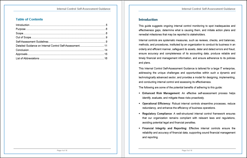 COBIT MEA02 - Internal Control Policy Template