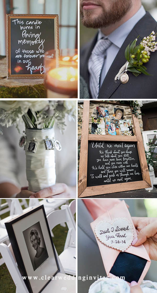 17 Ways to Honour Deceased Loved Ones at Your Wedding 