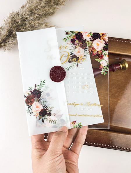 10 DIY Ideas of Vellum Wedding Invitations for Budget Brides