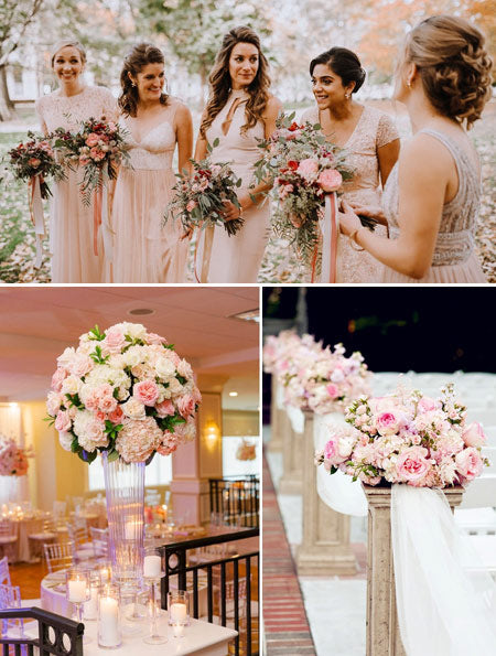 Floral Arrangement Inspired By Elegant Ballroom Wedding Ideas and Decorations